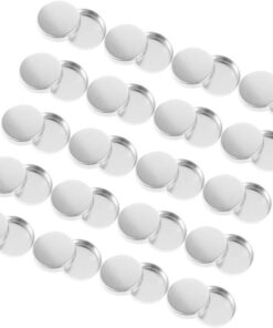 Toyvian 30 Pièces Palette Petit Godet à Paupières Aluminium Élégante pour Filles et Professionnelles en Déplacement