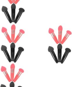 Healeved 24pièces Pinceaux à Maquillage Avec Éponges De Applicateurs De Fond De Teint Outils Cosmétiques Portables Pour Maquillage Parfait
