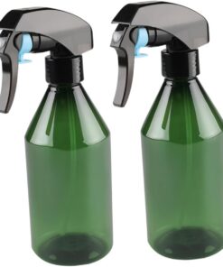 Gatuida Lot De 2 Bouteilles Vaporisateurs D'eau 300ml Plastique Transparent Vert Clair Pulvérisateur D'eau Outils De Coiffure Usage Salon Et Arrosage Plantes Succulentes