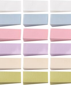 Healvian 48pièces Éponges pour Nail Art Applicateurs Cosmétiques Forme de Coin Outils de Beauté pour Dégradé Ongles et Maquillage