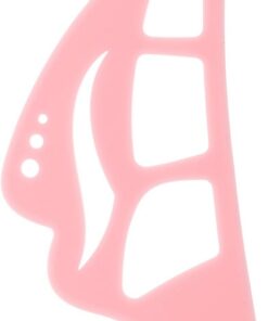 Outil de Pochoir à Fard à Paupières Réutilisable en Silicone Rose | Outil de Fard à Paupières, Application Simple et Nettoyage Facile, pour Maquillage des Yeux