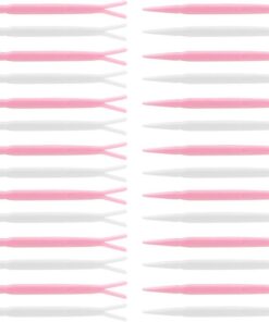 Artibetter Fourchette en Y Couleur Aléatoire 100pcs pour Double Paupière en Abs Confortable, Accessoire Maquillage pour Usage à Domicile et Salon de Beauté