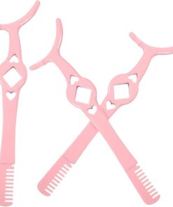 Pince à Cils avec Peigne, Lot de 3, Acier Inoxydable, Rose | Courbure Précise des Cils, Accessoire Maquillage Multifonction, Format Compact