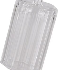 Boîte de rangement ronde pour tampons de coton et accessoires de maquillage