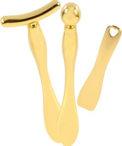 VALICLUD 3pièces Lot De Cuillères De Massage Pour Yeux Outils De Maquillage Cuillères à Crème Pour Visage Yeux