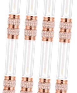 Angoily 12pièces Contenants à Lèvres Perle Et Diamant Tubes De Gloss à Lèvres Réutilisables Et Gloss Outils Pour Cosmétiques