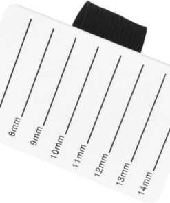 Angoily Plateau D'affichage Blanc en Acrylique pour Extensions de Cils, Support de Greffe de Cils 7-14mm, Outil Pratique pour Maquilleurs Professionnels ou Usage Domestique