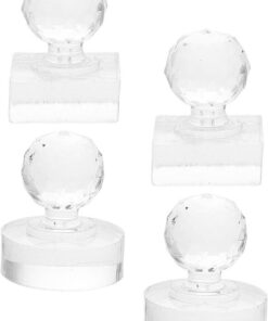 Cabilock 4 Pièces Outil de Presse à Tampon pour Fard à Paupières Compact et Portable en Plastique, Réparation Pressage de Poudre la Palette de Maquillage