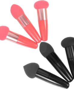 Stylo Éponge de Maquillage 6 Pièces, Pp Latex, Outil Beauté | Usage Quotidien et Maquillage Professionnel, Lavable, Humide et Sec, Format Portable
