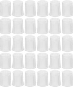 VICASKY 30 Pièces Adaptateur Plastique pour Pompe à Parfum Rechargeable Distribution Mesurée, Outil de Remplissage pour Huiles Essentielles et Parfums en Voyage