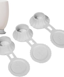 Vide-Bouteille Inversé vide-lotion anti-fuite | lot de 3 bouchons rechange pour bouteille inversée Gadget Vidage Gel Douche Accessoire De Couvercle Anti-Fuite Pour Salle De