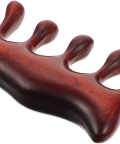 Housoutil Peigne à Cheveux Massant Anti-statique et Stimulant le Cuir Chevelu en Bois de Santal Rouge Naturel pour Massage et Soin Capillaire Quotidien