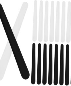 Healeved 60pièces Spatules Cosmétiques Outils De Pour Échantillonnage Et De Masques Blanches