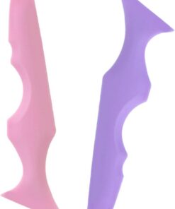 Healeved Pochoirs en Silicone 2pcs pour Maquillage des Yeux Surface Lisse, Outil D'aide à L'application D'eyeliner et Mascara, Maquillage Précis