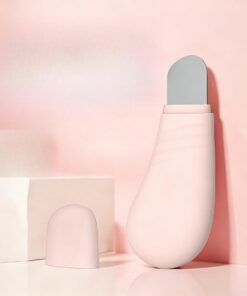 Pelle de nettoyage des pores du visage, outil de grattoir ergonomique portable pour le visage avec étui de protection 1 pièce