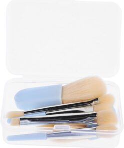 Healeved Ensemble Complet De Pinceaux De Maquillage 6 Mini Pinceaux Pour Fond De Teint Blush Yeux Boîte À Outils De Beauté Pour Femmes