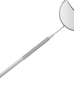 STOBAZA Miroir à Cils Portable en Verre Poli Argenté Miroir de Poche Détachable pour Maquillage et Permanente des Cils Accessoire Professionnel pour Salon de Beauté 1 Pièce Pochette