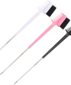 Healeved 3pièces Brosse à Sourcils Et Peigne Double Tête De Couleurs Assorties Outil De Maquillage Pratique