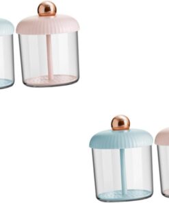 Angoily 4pièces Distributeur De Mousse Pour Nettoyage Du Visage Outil De Fabrique De Mousse Rapidement Avec Design Élégant Et Couleurs Fraîches Parfait Pour Voyage Et Usage Quotidien