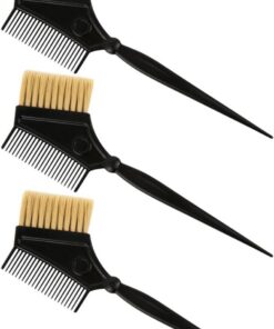 Angoily Lot de 3 Brosses pour Coloration Cheveux Poils Souples, Kit Professionnel pour Teinture et Soin Capillaire à Domicile Salon