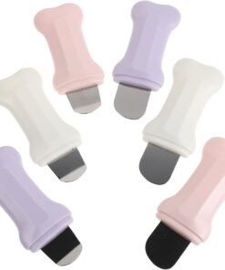 Healeved 6 Pièces Outil de Nettoyage des Points Noirs Acier Inoxydable avec Tête Inclinée et Tête Relevée Accessoire de Soin du Visage pour Pores et Peau Nette