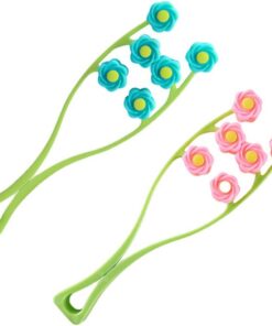 YARNOW Outil de Massage du Visage de Fleur 2 Pièces en Pp pour Sculpter un Visage Élégant Rouleaux Fins et Finition Soignée, pour Usage Quotidien Couleur Aléatoire