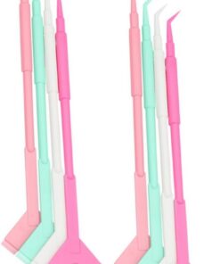 Artibetter Outils Couleur Aléatoire 60 Pièces de Rehaussement de en Plastique Brosse Y pour Brossage et Levage des, pour Usage Salon de ou Personnel