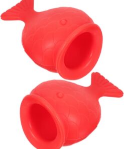 STOBAZA 2 pièces Dispositif Rehausseur Lèvres Silicone Forme Poisson Repulpeur Lèvre Portable Réutilisable pour Femmes Outil Beauté Léger et Compact et Charmantes