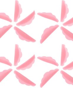 Housoutil 25paires Coussinets Silicone Pour Cils Outils De Et Séparation Pour Extensions De Cils Rose Ensemble