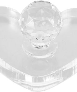 VOSAREA Tampon de Pressage pour Fard à Paupières en Plastique Forme Cœur Outil de Maquillage DIY Pratique et Rapide Application Précise