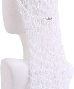 Sanfly Filet à Cheveux en Maille Crochet, Long et Doux, en Rayonne, Snood, Fait à la Main, Capuchon de Soins capillaires, Accessoires pour Femmes