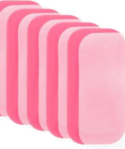 Gatuida Lot de 10 Patchs Réutilisables en Silicone pour Extensions de Cils Supports Souples et Lavables Bandeau Frontal Transparent et Rose Outil Professionnel pour Rehaussement et