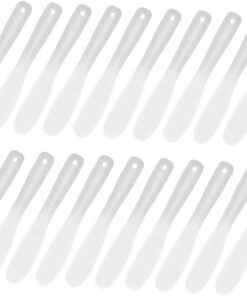 OUNONA 20 pièces Spatules de Maquillage Multifonctions Blanches Accessoires Beauté pour Application Crème Visage Outils Pratiques pour Soins Peau Kit Léger pour Usage Salon Réutilisable