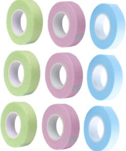 VICASKY 12rouleaux Ruban Adhésif pour Extensions de Cils Isolant pour Greffe de Cils Outil de Greffe