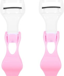 Angoily Recourbe-cils pour Fille et Femme Set de Pièces Lot de 2 Rose Portable en Abs, Léger et Facile à Transporter Outil de Maquillage Pratique et Compact