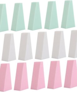 VICASKY 30pièces Éponges de Maquillage pour Visage Petites Éponges Cosmétiques Triangulaires de Beauté Accessoires de Maquillage Houppette Double Usage Humide Sec