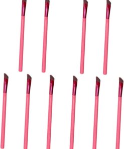 Healeved 10pièces Brosse à Sourcils Angulée De Pinceaux De Maquillage Outils De Maquillage Pour Dessiner Et Remplir Sourcils Avec Précision