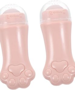 OUNONA 2 pièces Face Roller Massage Visage Patte de Chat Rafraîchissant et Apaisant pour Femmes Outil Soins Peau Anti-puffiness et Tonification