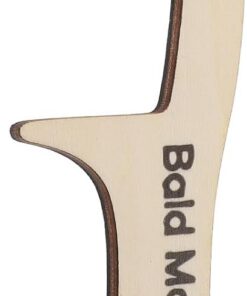 Peigne Géant en Bois à Dents Larges Rouge Accessoire Coiffure Drôle pour Homme Chauve Massage Cuir Chevelu Outil Toilettage Solide et Multifonctionnel Soins Capillaires