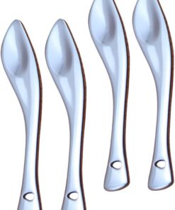 VICASKY 4 Pièces Cuillère pour Crème Contour des Yeux Lot de Outils Cosmétiques Application Précise et de Produit Accessoire pour Soins Peau