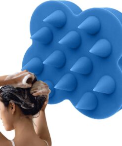Brosse pour le cuir chevelu Peigne de massage pour la tête avec un design | Brosse À Shampooing Et Exfoliante Pour Cuir Chevelu En Silicone Pour Femmes et Familles Soin Capillaire Sous la