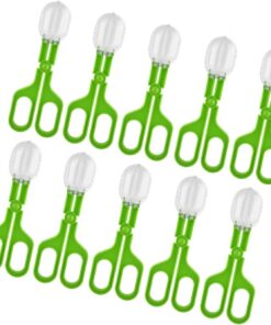 Lot de 10 grandes araignées Gogga Catcher Pince à épiler Pince à épiler Jouet éducatif pour divers animaux domestiques Accessoire d'hygiène pour animaux domestiques