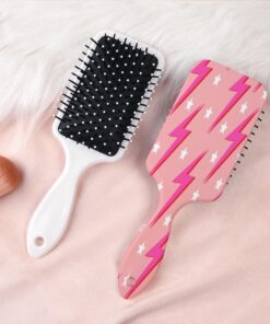 Peigne à cheveux Y2K Millennium, dents larges, grande surface, conçu pour les hommes et les femmes, adapté pour la coiffure et la coiffure, avec des peignes de soins capillaires à motifs riches