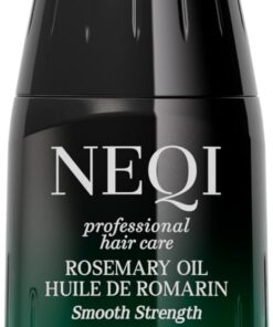 NEQI Huile de Romarin Cheveux & Cuir Chevelu – Smooth Strength avec Huile de Ricin – Soin Cuir Chevelu, Stimuler Pousse, Soin Nourrissant Femme, Vegan, Sans Silicones – 75ml