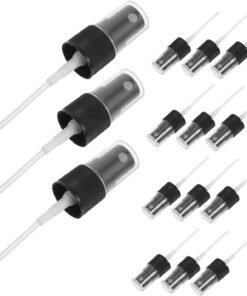 Gatuida 2 Ensembles Buse De Vaporisateur Noir Pour Flacon De Parfum Accessoire De Remplacement Pour Bouteilles De Spray Outils Beauté Pratiques 20 Pièces * 2