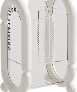 Récipient élégant pour pinceaux de maquillage avec séparateurs - Couvercle transparent - Accessoire portable pour salons de beauté - Utilisation à domicile - Organisation cosmétique