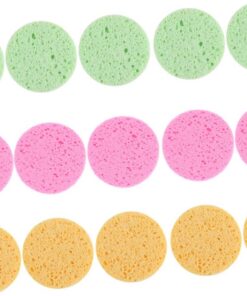 VALICLUD 15 Pièces Éponge Ronde Disques Nettoyants Accessoires Cosmétiques pour Application