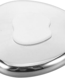 OUNONA Outil De Massage Guasha Acier Inoxydable Planche à Gratter Forme De Pomme Pour Visage Masseur De Beauté Portable Pour Soins De Peau