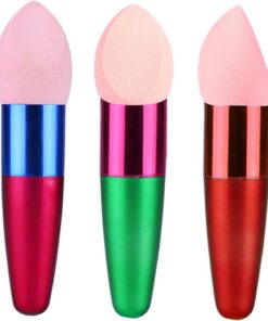 OUNONA 3pièces Éponges de Maquillage Œuf pour Fond de Teint Lot de Éponges Cosmétiques Utilisables Sèches ou Humides Outils de Maquillage pour Application Facile