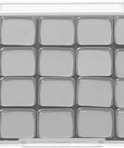 STOBAZA Palette Magnétique Vide Design Compact Portable pour Fards à Paupières avec Compartiments Ajustables, Plastique et Fer avec Godets Métalliques Amovibles et Pinceau